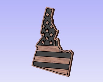 Idaho State American Flag Design, digital download, home and or wall decoration, office, Cricut