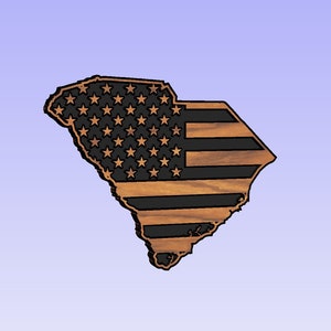 South Carolina State American Flag SVG, SC Flag svg, South Carolina SVG, American Flag svg, home and or wall decoration, office, Cricut
