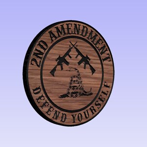 Defend Yourself 2nd Amendment digital design. Support the Second Amendment and Protect the 2nd Amendment
