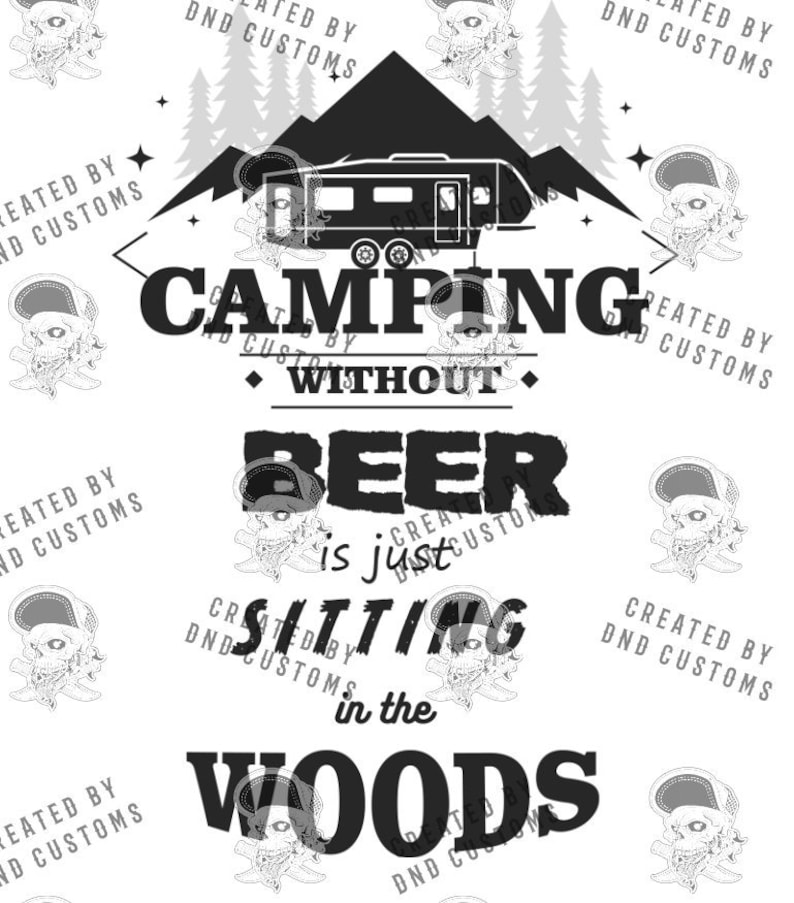 Download Camping without beer SVG Digital File Only | Etsy