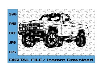 1987 Chevy Square Body 1500, Chevrolet Ck1500 Square Body (Digital File Only)