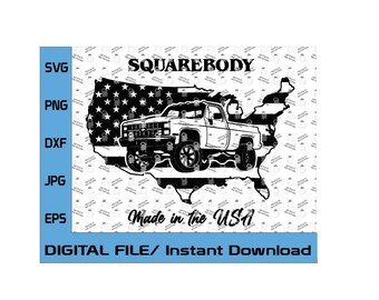 1987 Chevy Square Body 1500, Chevrolet Ck1500 Square Body (Digital File Only)