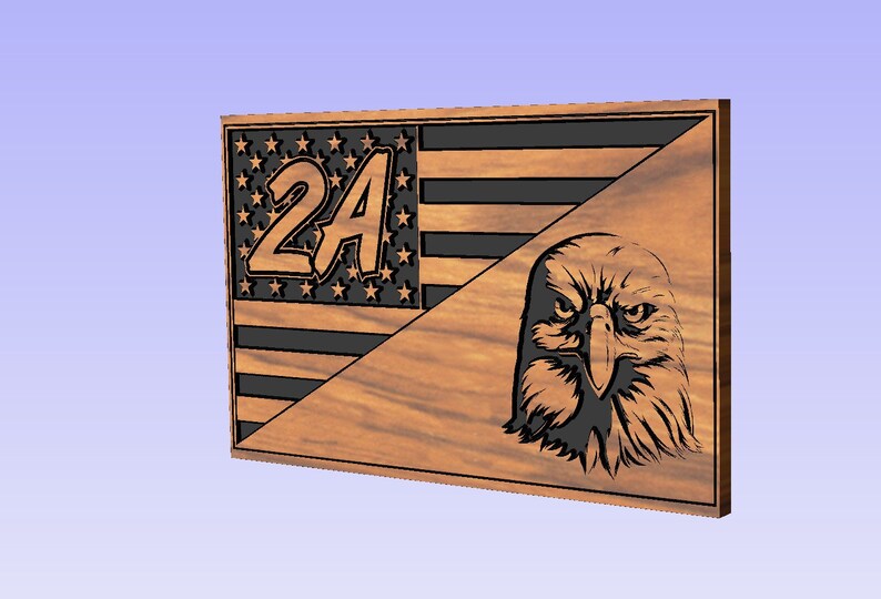 May include: Wooden sign with an American flag design and the number "24" in the upper left corner. The flag is split diagonally with a bald eagle's head in the lower right corner.