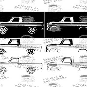 1967-72 Ford F100 Truck Design, 1967, 1968, 1969, 1970, 1971, 1972 Truck (Digital File Only) SVG, EPS DXF, png
