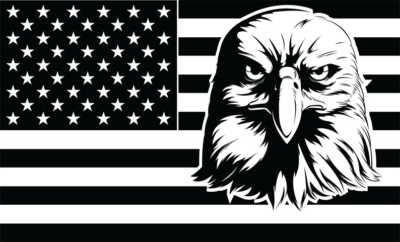 Download American Eagle SVG Patriotic Flag US American Flag. Bald ...