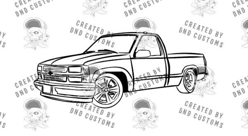 Free Free 231 Silhouette Truck Chevy Silverado Svg SVG PNG EPS DXF File