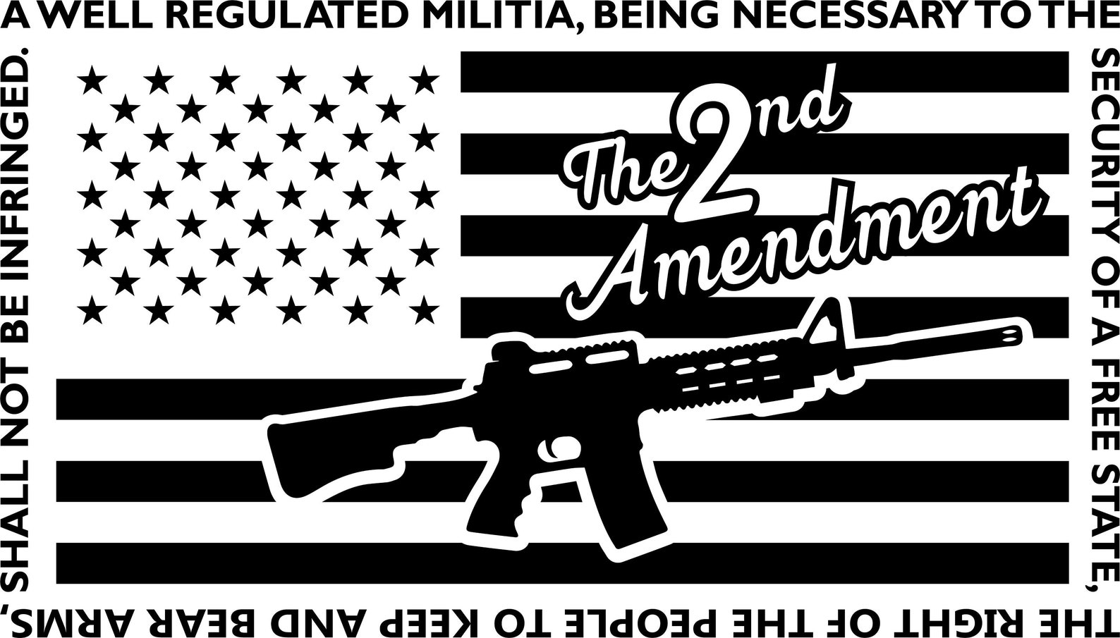 American Flag 2nd Amendment SVG