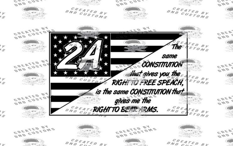 Download 2nd Amendment US Flag Constitution SVG Digital File Only | Etsy