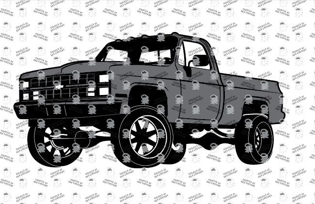 1987 Chevy Square Body 1500, Chevrolet Ck1500 Square Body (digital File ...