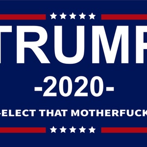 Trump Flag 2020 Rieleggere che MOTHER-UCKER - SVG (Solo file digitali)