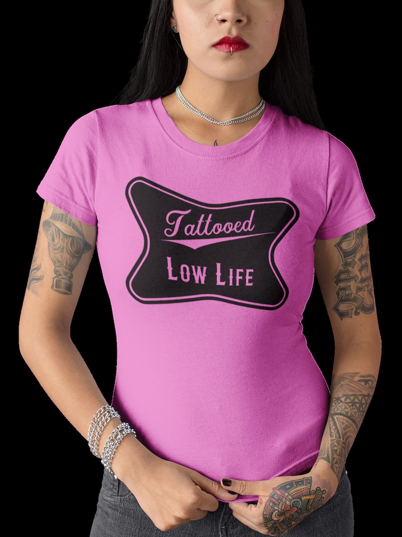 Tattooed Low Life, Redneck Style for Cricut and Silhouette vinyl Funny Country design, country, southern style Digital Design svg eps, dxf image 3