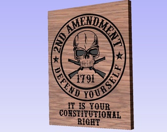 Defend Yourself, Its your constitutional right 2nd Amendment digital design. Support the Second Amendment and Protect The 2nd Amendment!