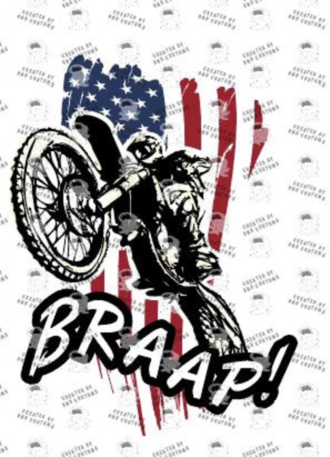 Braap Motorcross Flag Motorcycle MX Racing Motorcyle - Etsy UK