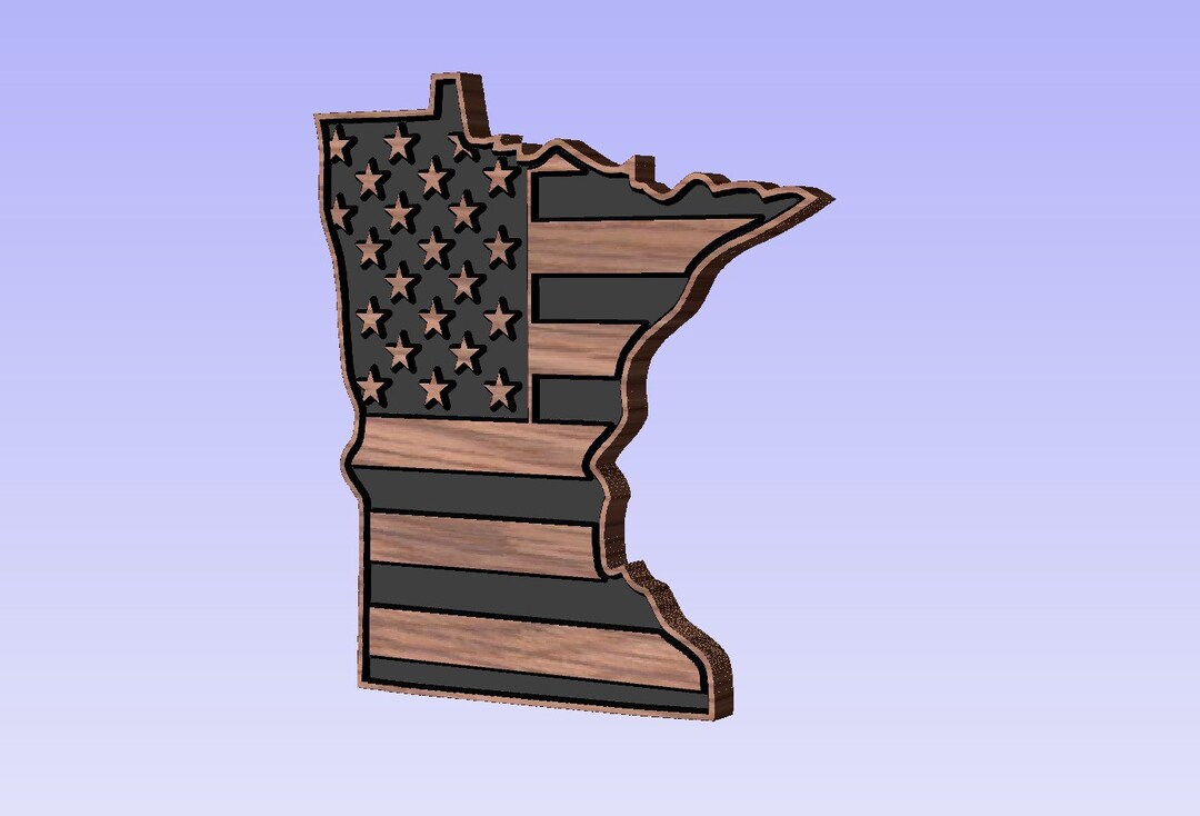Minnesota State American Flag Design, Digital Download, Home and or ...