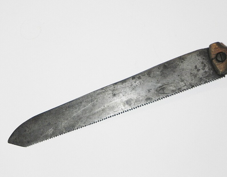 Large 1800's Saw Tooth Butcher Knife Etsy