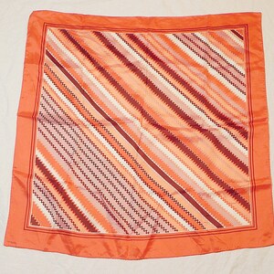 Vintage Fashion Scarf #2 Diagonal Stripes