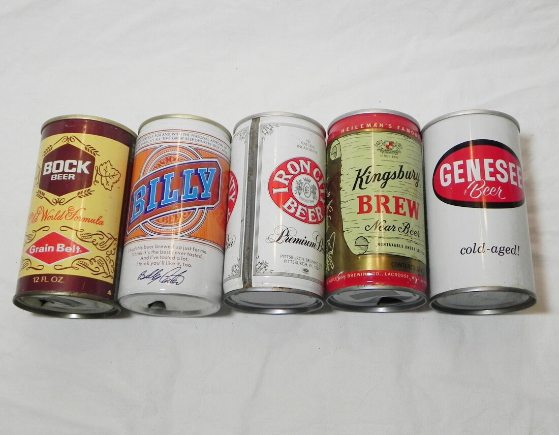 LOT 3 25 Vintage Beer Cans From the 70's and Early Etsy