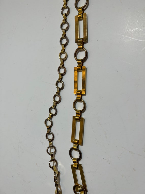 Vintage Gold Tone Hip Belt - image 5
