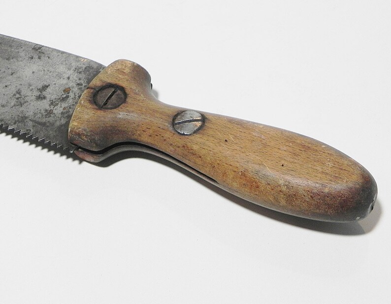 Large 1800's Saw Tooth Butcher Knife Etsy
