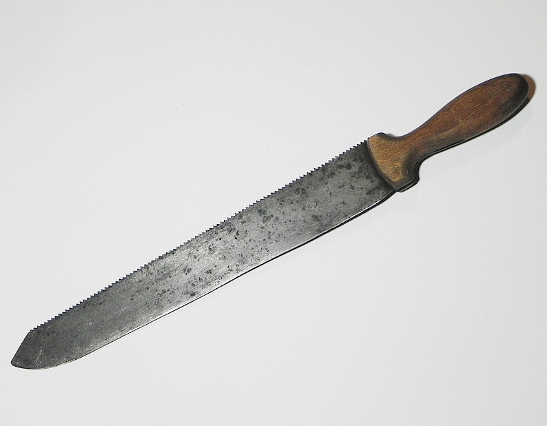 Large 1800's Saw Tooth Butcher Knife Etsy