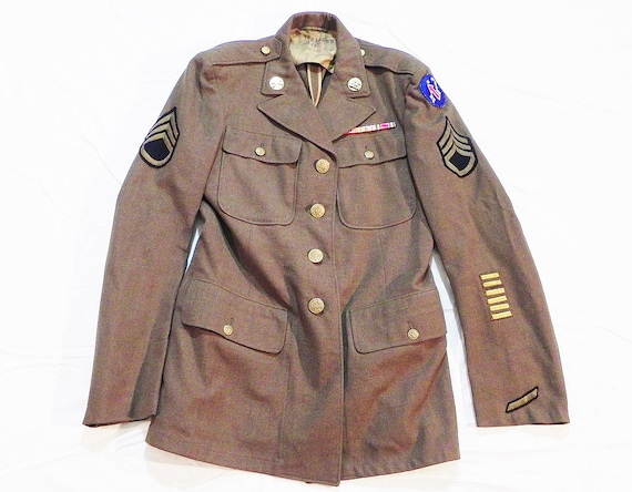 WW2 Pacific Theater US Army Sergeant's Tunic Style Uniform Coat - Etsy