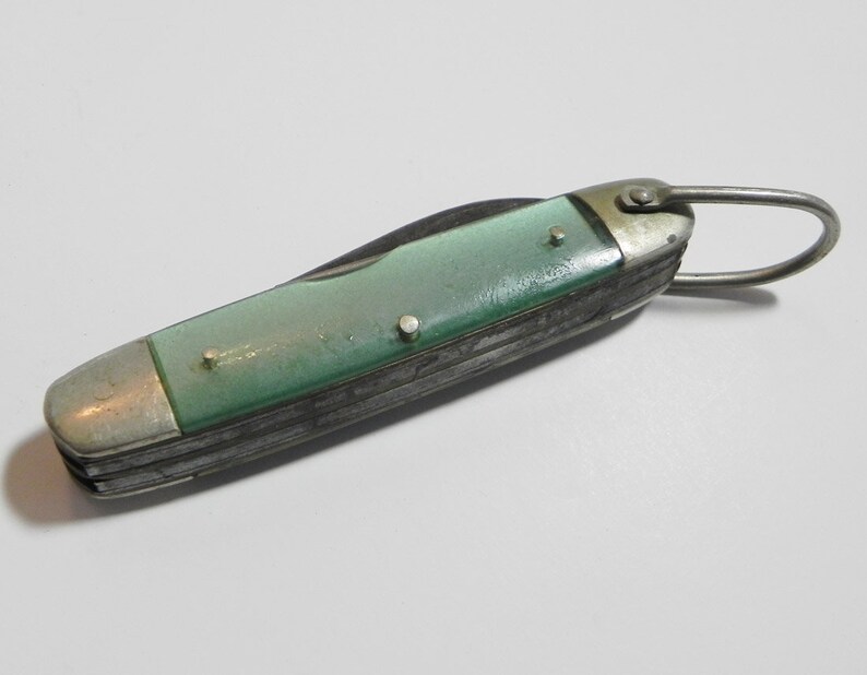 Vintage Green Handled Kutmaster Girl Scout Pocket Knife Etsy