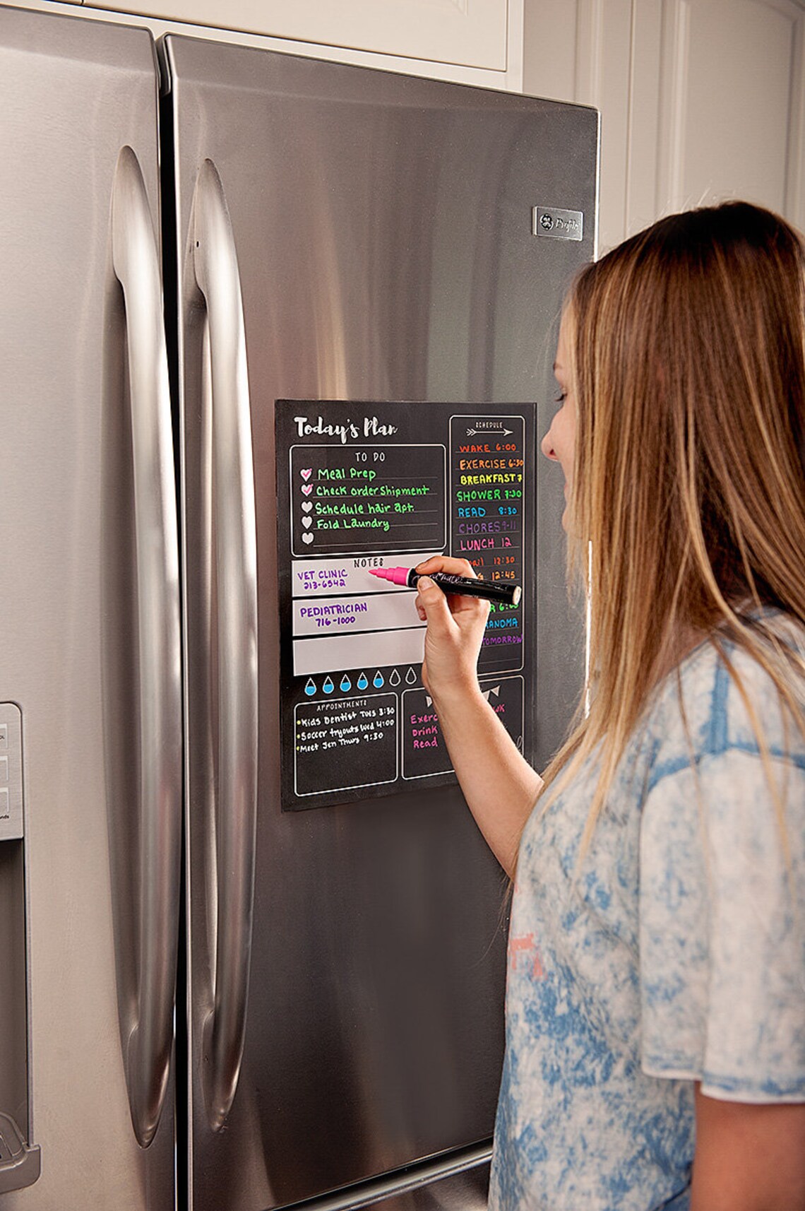 Daily Schedule Planner Checklist Fitness and Health Etsy