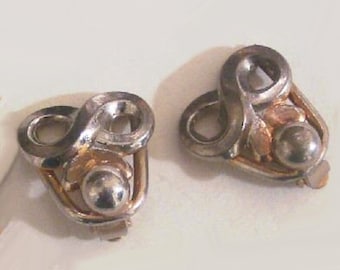 Vintage jaren 1930 Studio gemaakt modernistische oorbellen