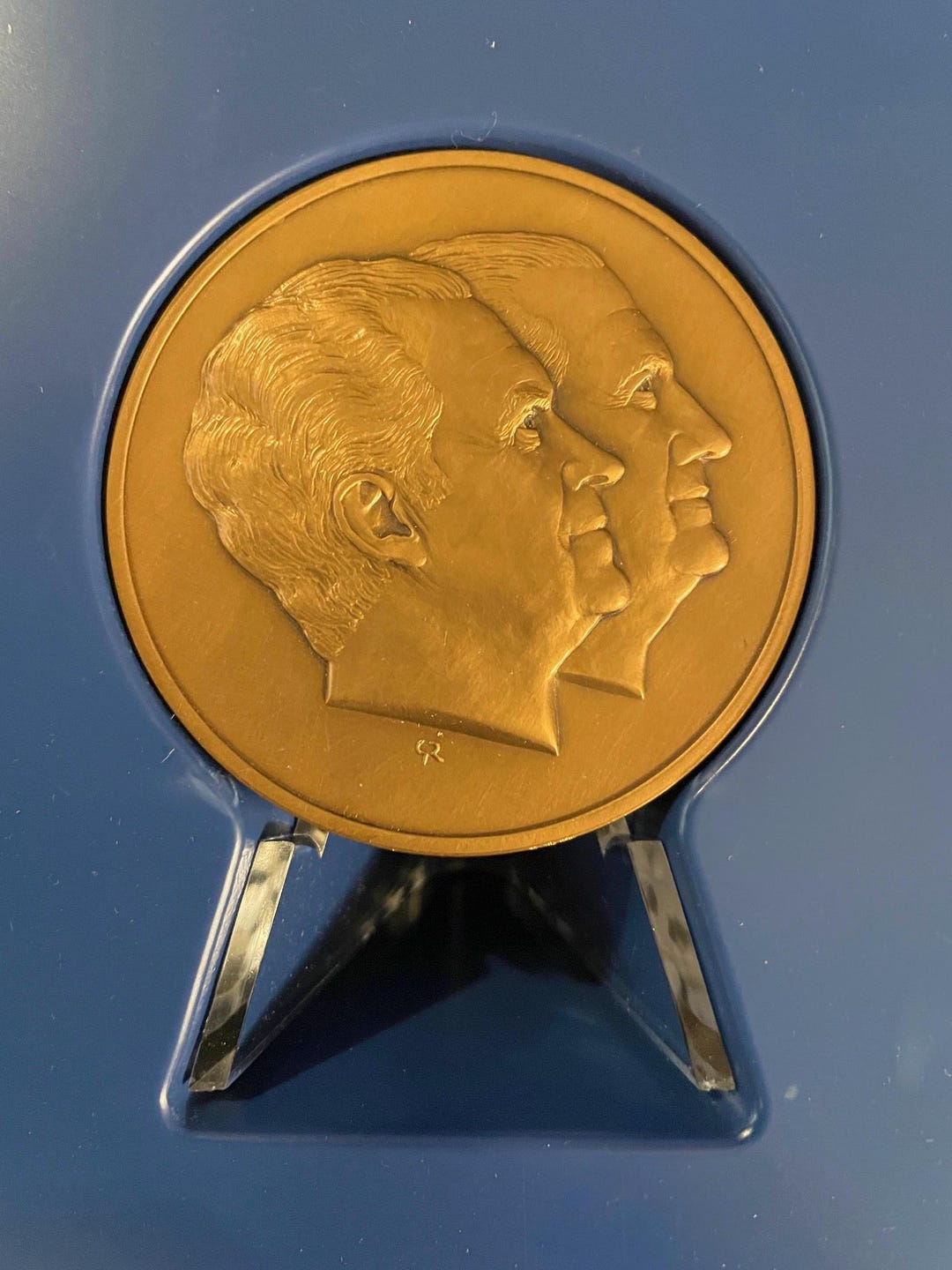 1973 Franklin Mint Nixon Agnew Inaugural Bronze Medal