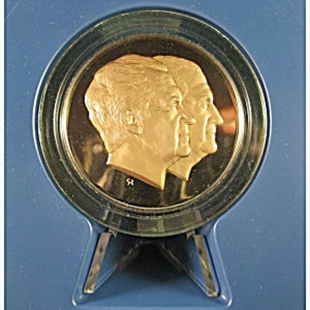 1973 Franklin Mint Nixon Agnew Inaugural Bronze Medal - Etsy