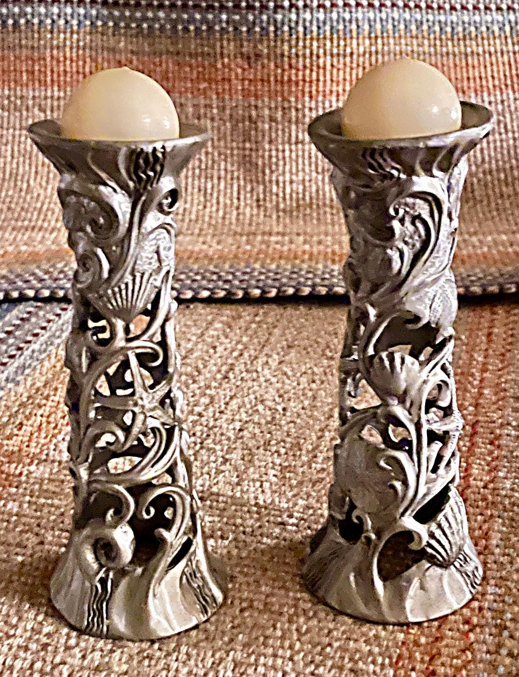 SEAGULL PEWTER 花瓶 Seagull Pewter Candlesticks Etain Zinn St Lucia West Indies - Etsy