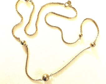 Vintage 26" Long Avon Bead and Link Necklace Discontinued