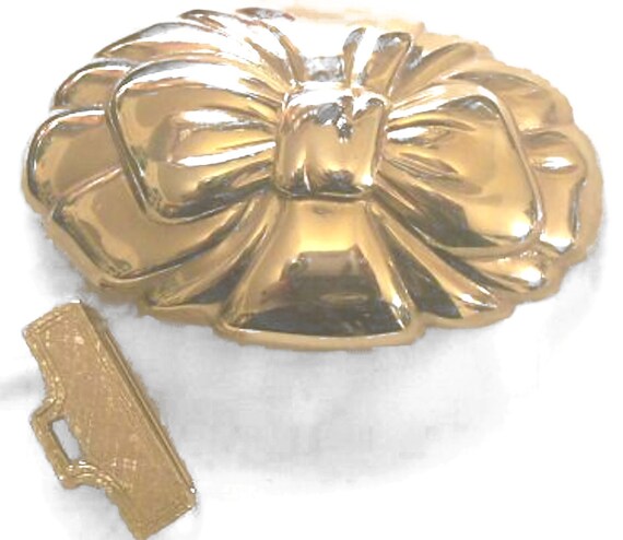 Boucle de ceinture à double feuille finition dorée vintage - Décoration décorative - 4,75 pouces - Canada