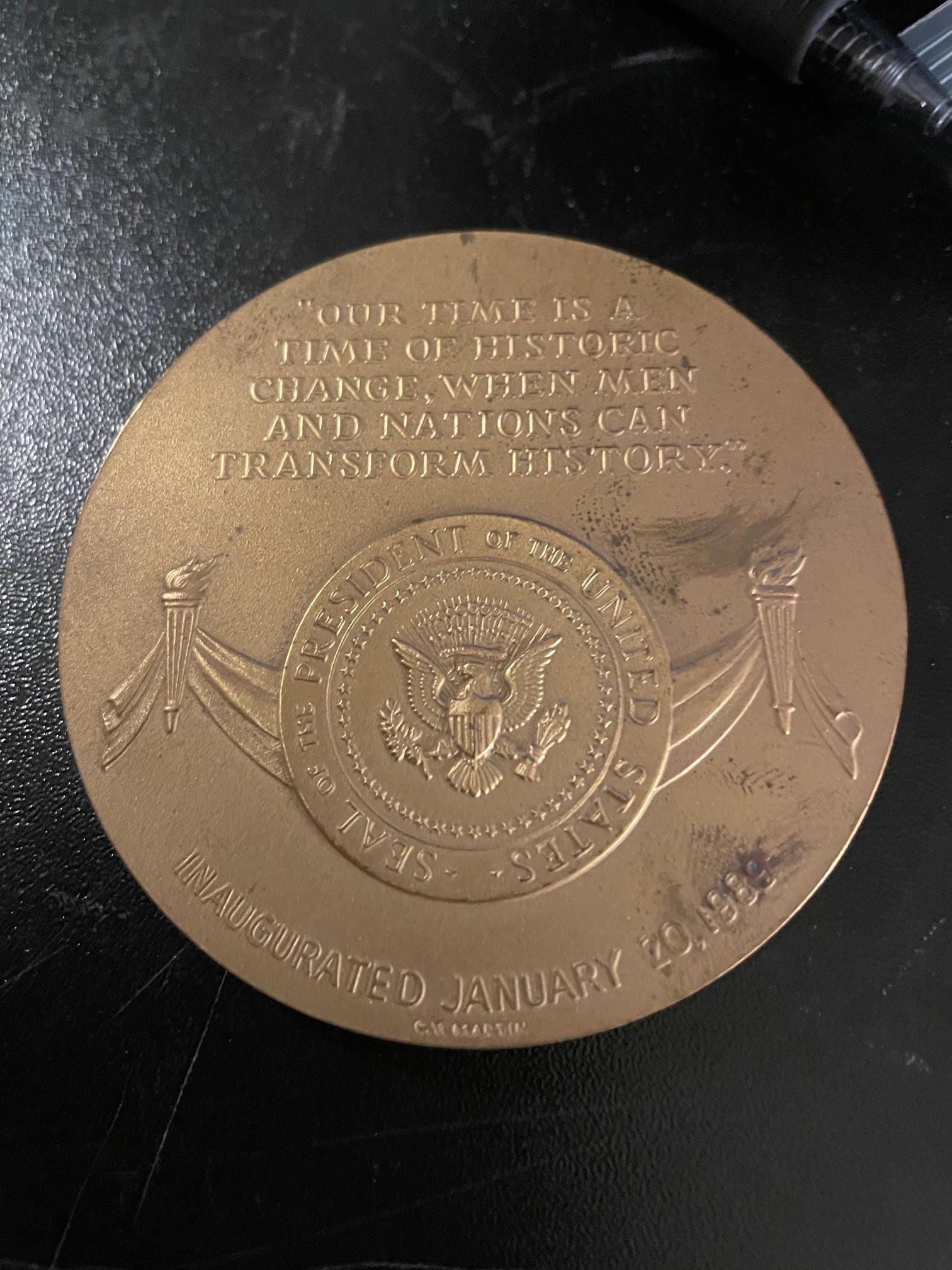 1989 George H W Bush Inaugural Bronze Medal 1989 - Etsy Ireland