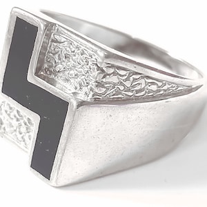 Mens 875 Russian Silver Ring