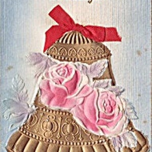 Cartolina di Pasqua in seta del 1915, cartolina postale inutilizzata, cartolina antica