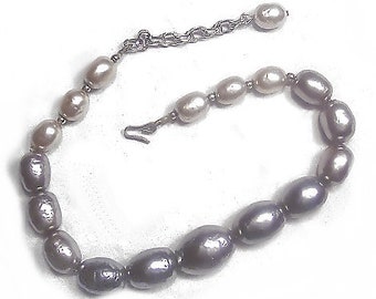 Haskell Style Baroque Glass Pearl Necklace