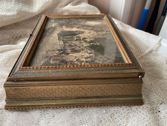 Antique Keepsake Box, Jewelry Box - image 4