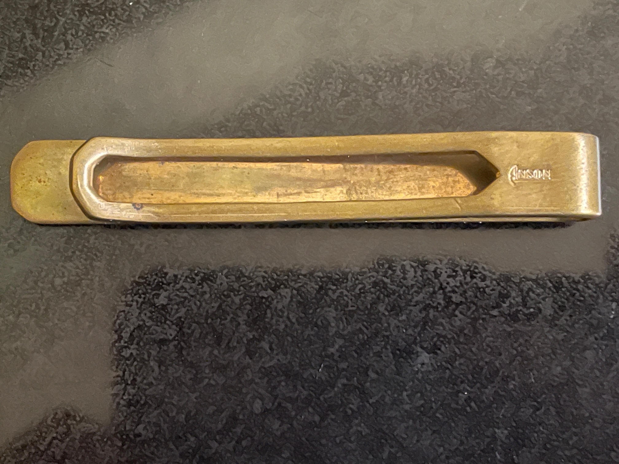 Lot De 4 Pinces à Cravate Vintage Anson - Thème Horloge - Occasion En Très Bon état - Livraison Gratuite