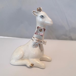 RARE Vintage Japan Porcelain Giraffe Figurine, Shelf Decor