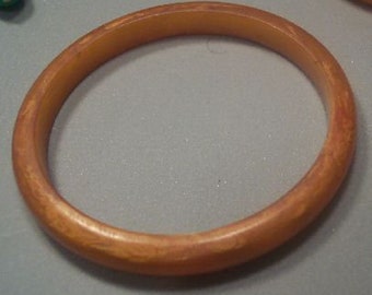 Vintage Butterscotch Bakelite Bangle Bracelet