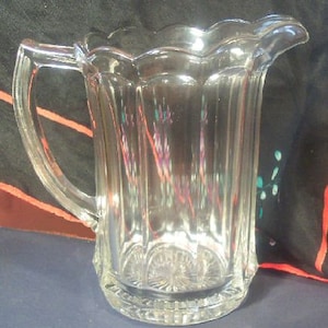 EAPG U S Glass Portland Pitcher - American Pattern Glass, Antiique Glassware, Collectible Glass