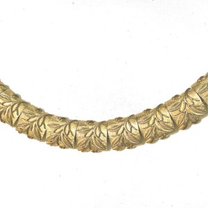 Sarah Coventry Bracelet Bold Embossed Links Vintage Jewelry Leaves
