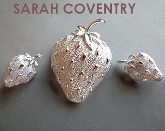 vintage Sarah Coventry Strawberry Ice Demi