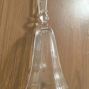 Vintage Lenox Optika Lead Crystal Bell, Melody Bell, Dinner Bell