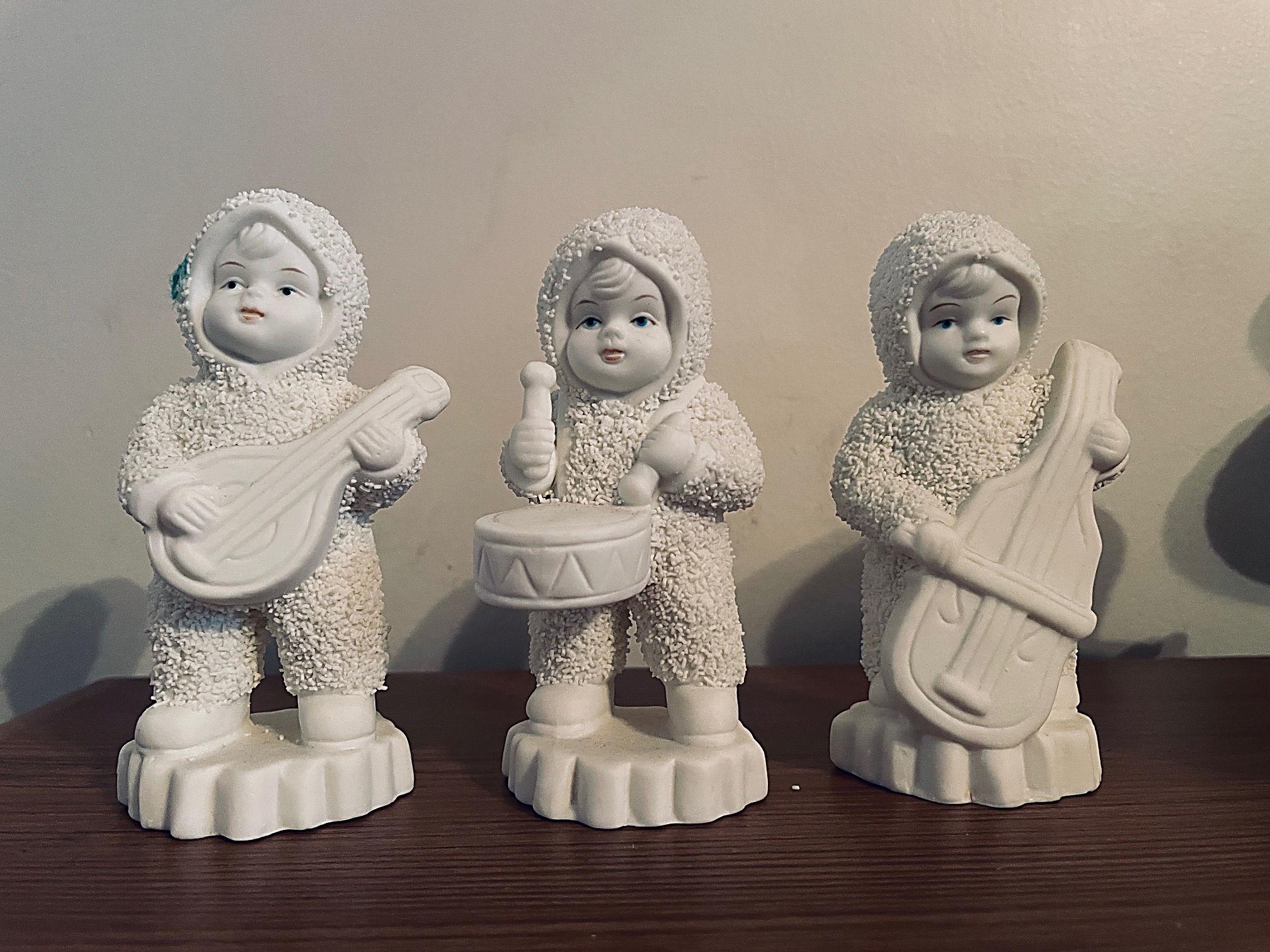 Set of 3 Department 56 Snow Babies Musicians Figurines - Etsy