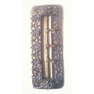 3 Inch 1890-1910 Art Nouveau Belt Buckle