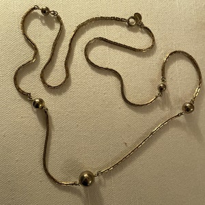 Vintage 26&quot; Long Avon Bead and Link Necklace Discontinued