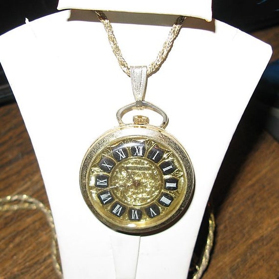 Vintage Florn Swiss Made Necklace Watch - image 1