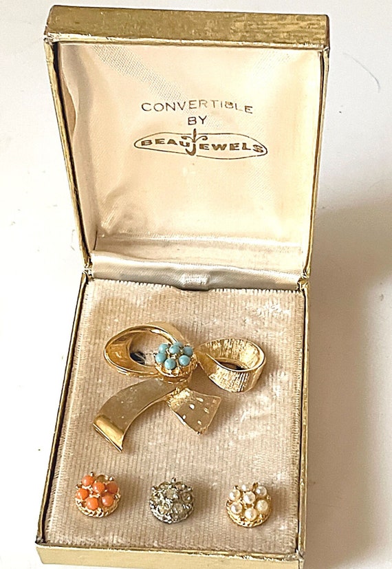 Vintage BeauJewels Convertible Brooch Set - image 1